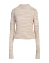 The Elder Statesman Woman Turtleneck Blush Size M Cashmere In Pink
