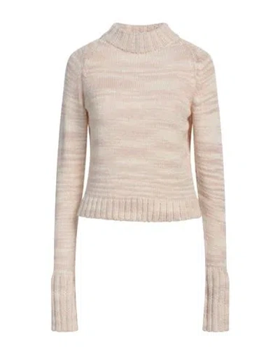 The Elder Statesman Woman Turtleneck Blush Size M Cashmere In Pink