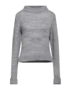 The Elder Statesman Woman Turtleneck Grey Size M Cashmere In Grey