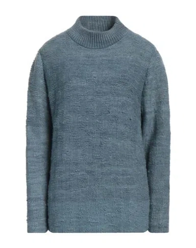 The Elder Statesman Woman Turtleneck Slate Blue Size M Cashmere