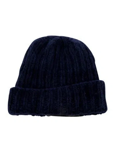 Pre-owned The Elder Statesman Women's Cashmere Beanie In Blue