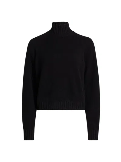 The Elder Statesman Women's Cashmere Turtleneck Sweater In Black