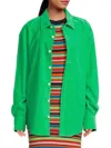 The Elder Statesman Women's Cotton Velvet Work Shirt