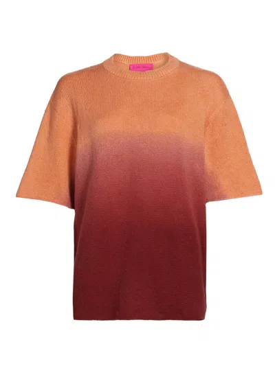 The Elder Statesman Women's Nora Lite Dip Knit T-shirt In Brown