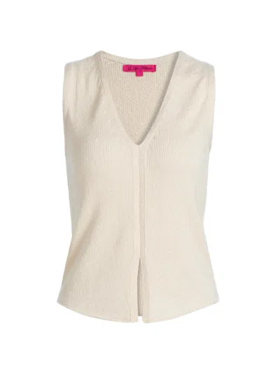 The Elder Statesman Women's Nora Lite Split Hem Tank In Brown