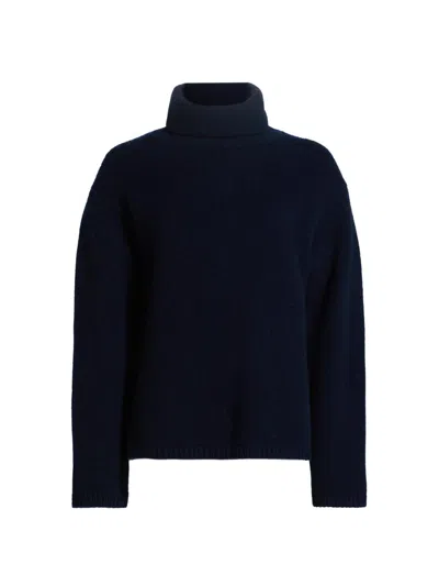 The Elder Statesman Women's Turtleneck Cashmere Sweater In Blue