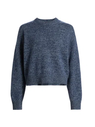 The Elder Statesman Women's Zuma Marled Cashmere Sweater In Blue