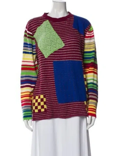 Pre-owned The Elder Statesman Wool Printed Sweater In Multi