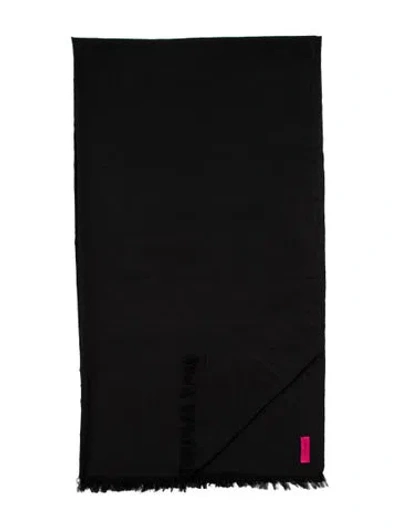 Pre-owned The Elder Statesman Woven Blanket In Black