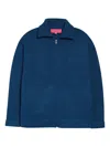 The Elder Statesman Zip-up Cardigan In Blue
