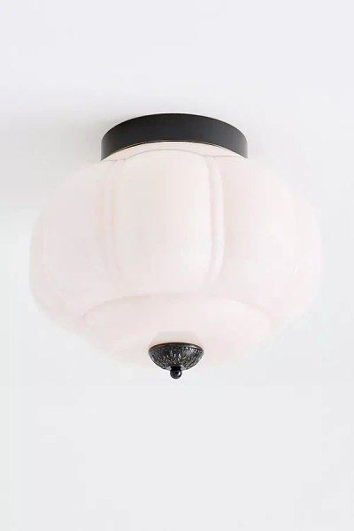 The Eloise Lighting Collection By Anthropologie The Eloise Scallop Milk Glass Flush Mount Ceiling Light