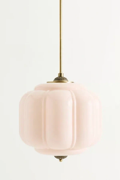 The Eloise Lighting Collection By Anthropologie The Eloise Scallop Milk Glass Pendant Ceiling Light