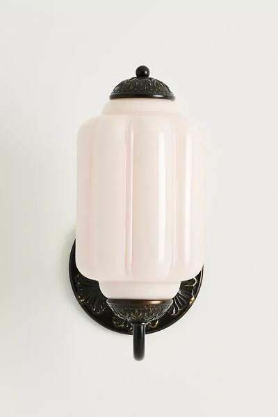 The Eloise Lighting Collection By Anthropologie The Eloise Scallop Milk Glass Sconce Wall Light
