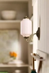 The Eloise Lighting Collection By Anthropologie The Eloise Scallop Milk Glass Sconce Wall Light