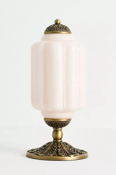The Eloise Lighting Collection By Anthropologie The Eloise Scallop Milk Glass Table Lamp