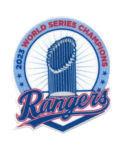 The Emblem Source Texas Rangers 2023 World Series Champions Trophy Star Patch In Blue