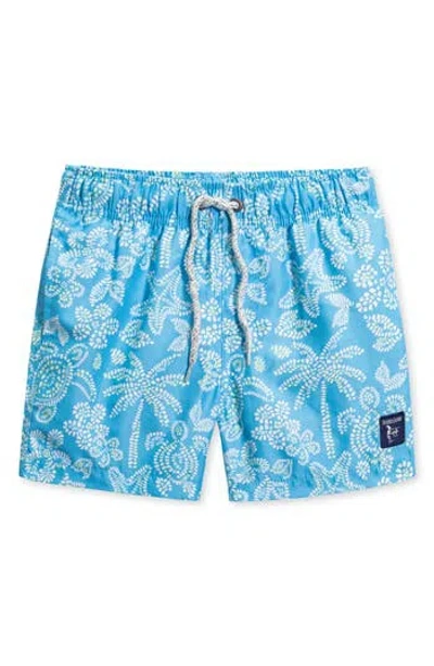 The Endless Summer Kids' Turtles Volley Swim Trunks In Blue