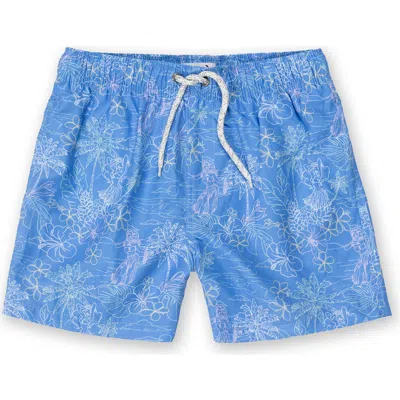 The Endless Summer Kids' Volley Swim Trunks In Blue