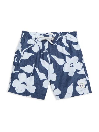 The Endless Summer Kids' Little Boy's & Boy's Floral Swim Shorts In Blue