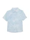 The Endless Summer Little Boy's & Boy's Palm Button Up Shirt In Blue