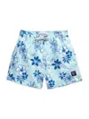 The Endless Summer Little Boy's & Boy's Volley Print Swim Shorts In Mint
