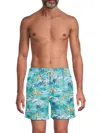 The Endless Summer Men's Tropical Print Swim Shorts