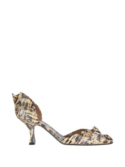 The Erose Yayoi Leopard-print Pumps In Neutral