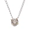 The Eternal Fit 14k 0.25 Ct. Tw. Diamond Pendant Necklace In Silver