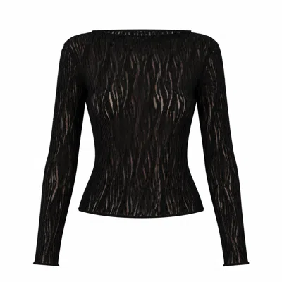 The Ethos Studio Women's Black Alley Top