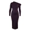 The Ethos Studio Women's Purple Sosa Dress - Plum Perfect In Purple