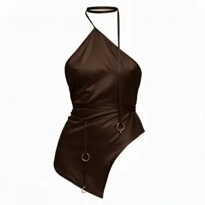 The Ethos Studio Women's Thalassa Wrap-top - Brown