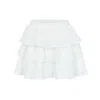 The Etta Collection Women's Clara Mini Skirt In White
