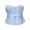 The Etta Collection Women's Domingos Top In Blue