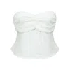 The Etta Collection Women's Domingos Top In White