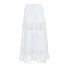 The Etta Collection Women's Madalena Maxi Skirt In White
