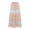 The Etta Collection Women's Pink / Purple Madalena Maxi Skirt In Pink