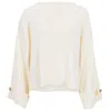 The Etta Collection Women's Sydney Cape Sleeve Jumper White In White