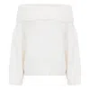 The Etta Collection Women's White Cadogan Jumper Cream In White