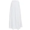 The Etta Collection Women's Champfleuri Maxi Skirt White In White