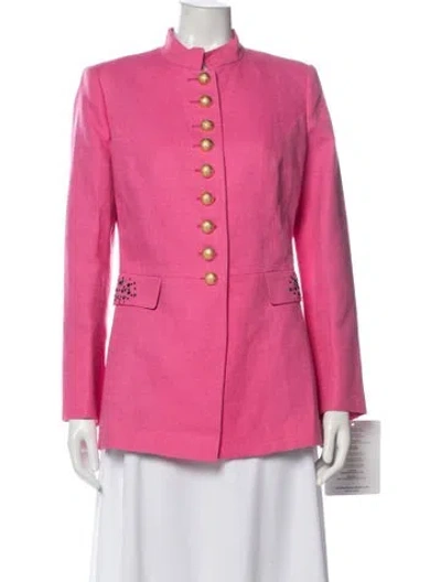 Pre-owned The Extreme Collection Linen Evening Jacket W/ Tags In Pink