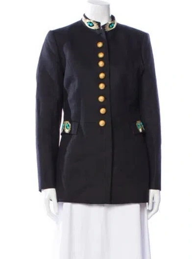 Pre-owned The Extreme Collection Linen Jacket W/ Tags In Blue
