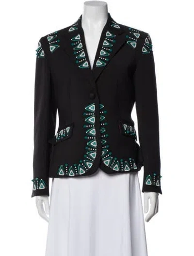 Pre-owned The Extreme Collection Printed Evening Jacket In Black