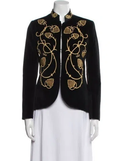 Pre-owned The Extreme Collection Printed Evening Jacket In Black