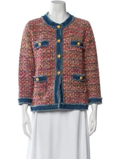 Pre-owned The Extreme Collection Tweed Pattern Evening Jacket In Blue