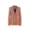 The Extreme Collection Women's Antonella Tweed Crossed Blazer