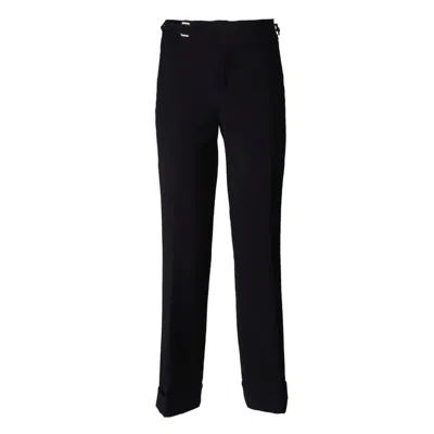 The Extreme Collection Women's Atelier Black Buckle Pants
