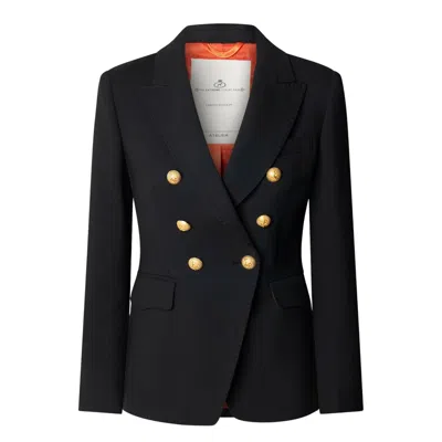 The Extreme Collection Women's Black Double-breasted Blazer Garcia Vintage 02