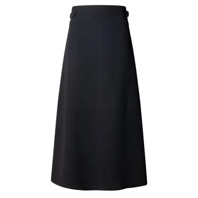 The Extreme Collection Women's Black Flared Midi Skirt