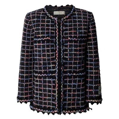 The Extreme Collection Women's Black Hunter Tailored Multi-tone Knit Jacket - Limited Edition
