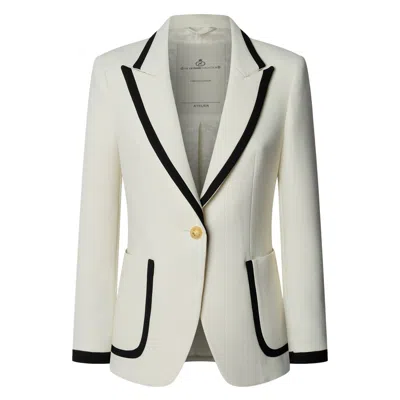 The Extreme Collection Women's Black / White Two-tone Blazer With Piping  Laurent In Black/white